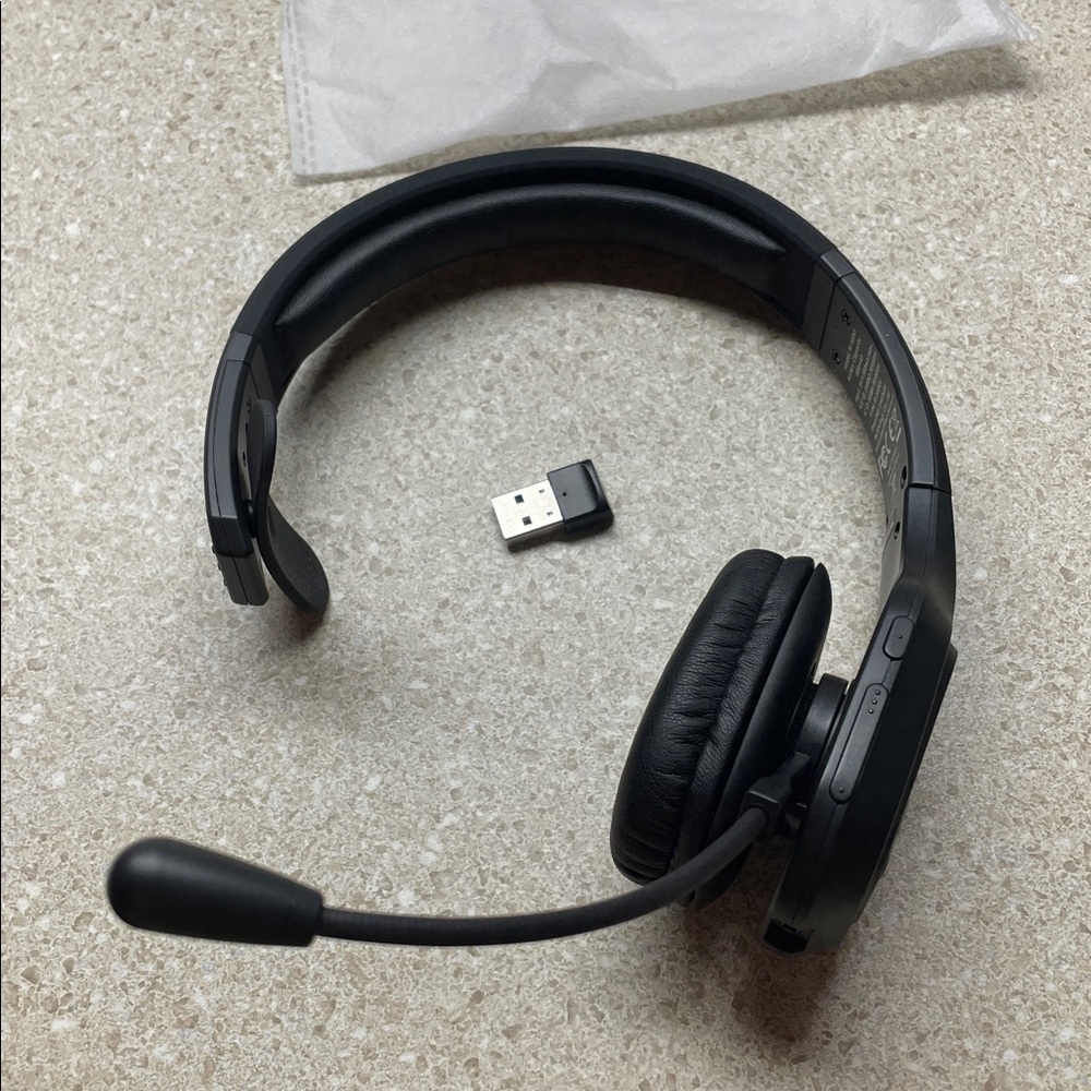 TECKNET USB or Bluetooth Headset with Microphone Noise Canceling Wireless. New